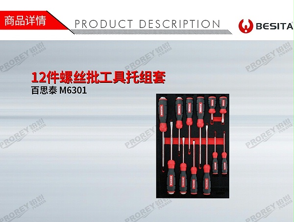 GW-130035478-百思泰 M6301 12件螺丝批工具托组套-1