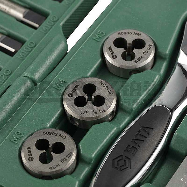 GW-130050140-世达 50451 40件高速钢粗牙丝锥板牙组套-5