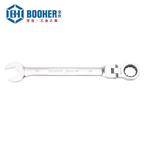 宝合 2204117 防滑型180°活头棘轮两用扳手17mm