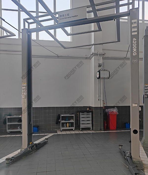 山东上汽大众4S店-烟台锦泽途项目龙门举升机