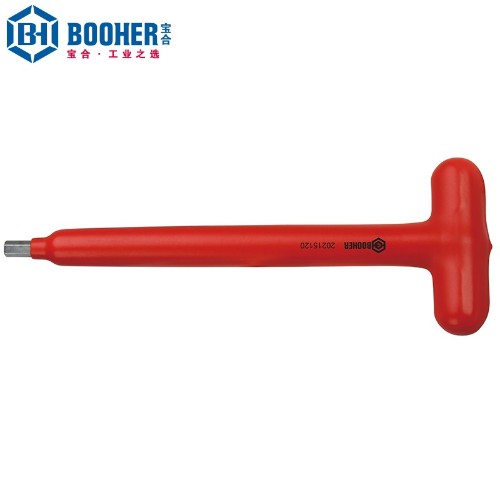 宝合 0227055 浸塑型绝缘T型内六角扳手5x120mm