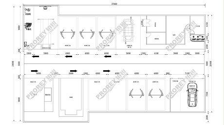 综合维修厂工位规划图