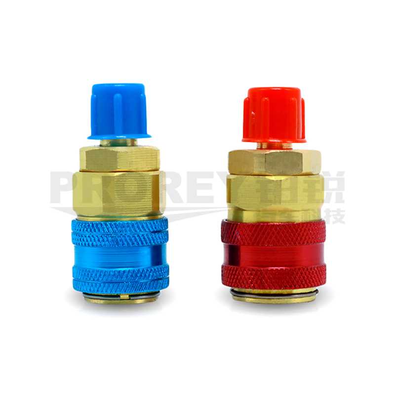 POURMAN浦而曼 立柱式 R134A冷媒接头 高低压转换接头