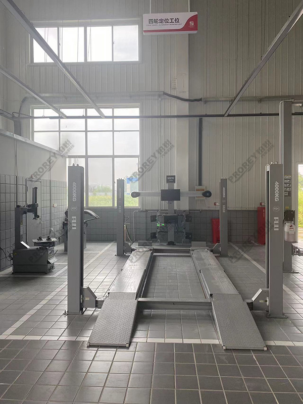 山东比亚迪4S店-山东昌发四柱+定位仪-(2)